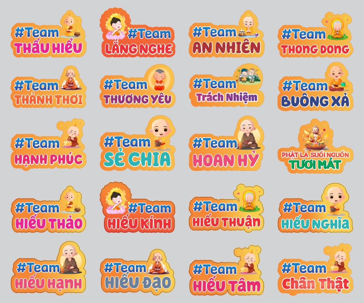 hashtag phat giao Hashtag Phật giáo, hashtag khóa tu mùa hè