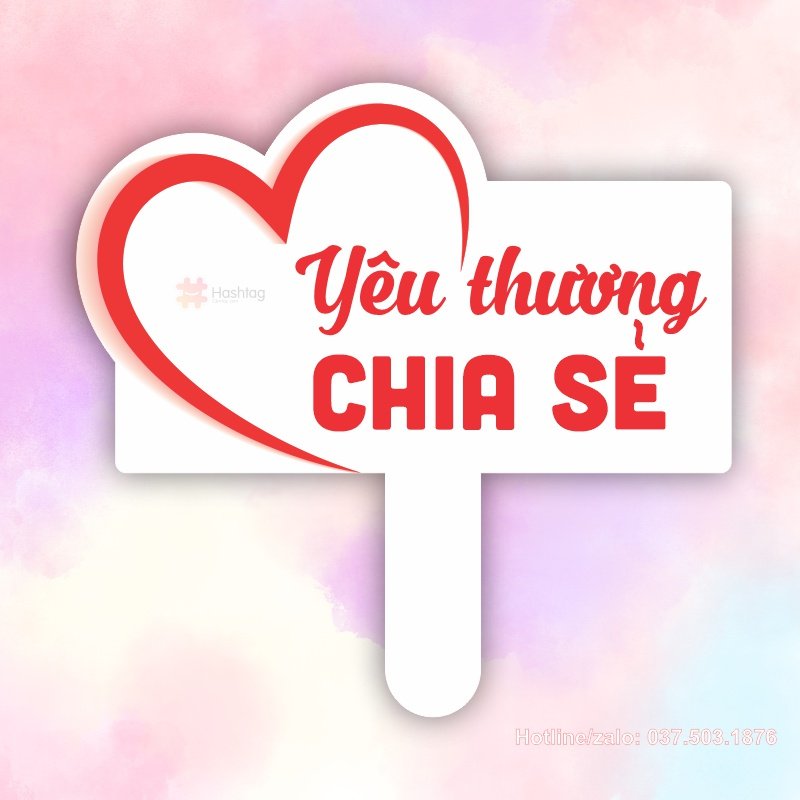 Hashtag yêu thương chia sẻ