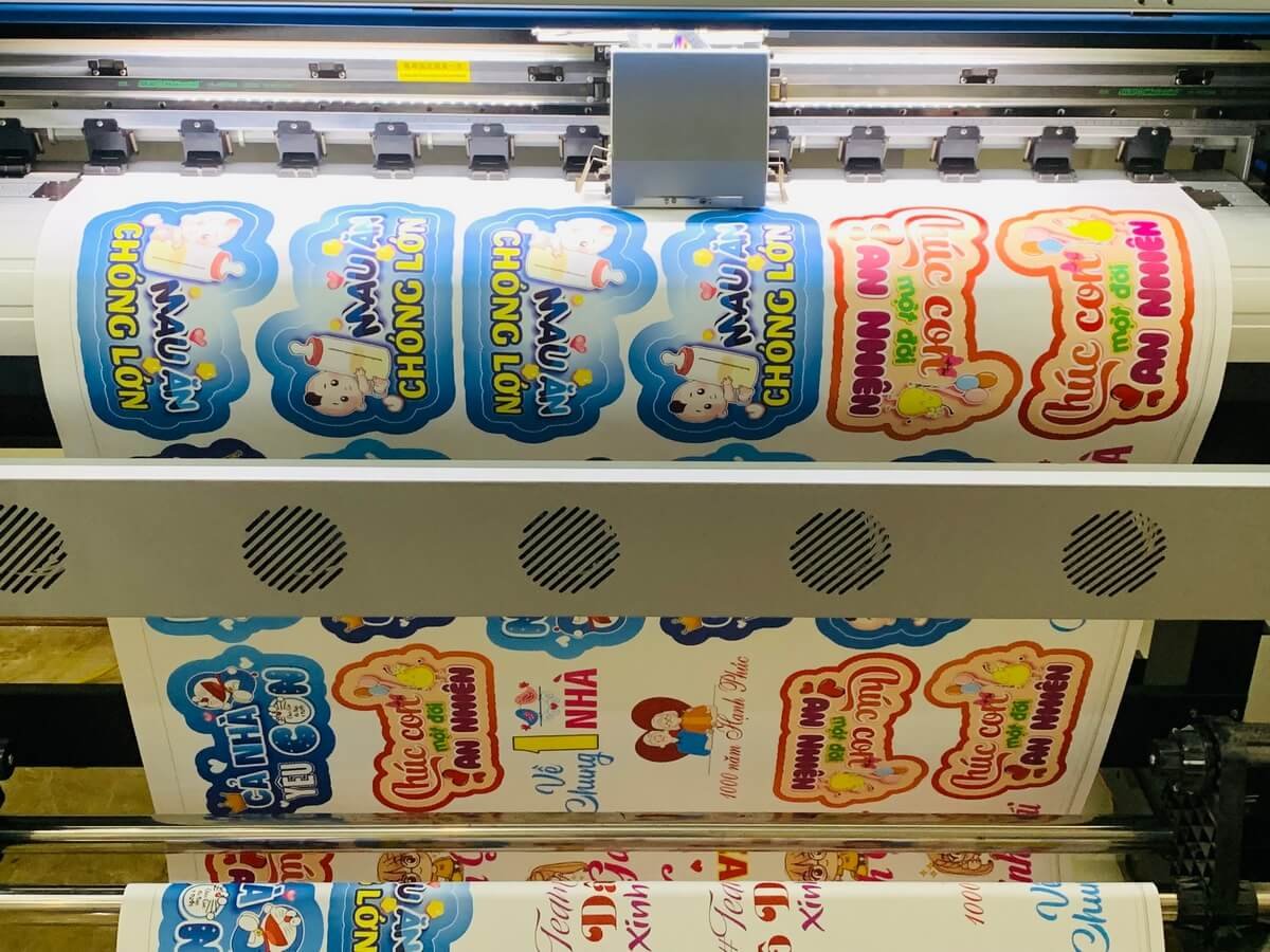 Xưởng in decal pp