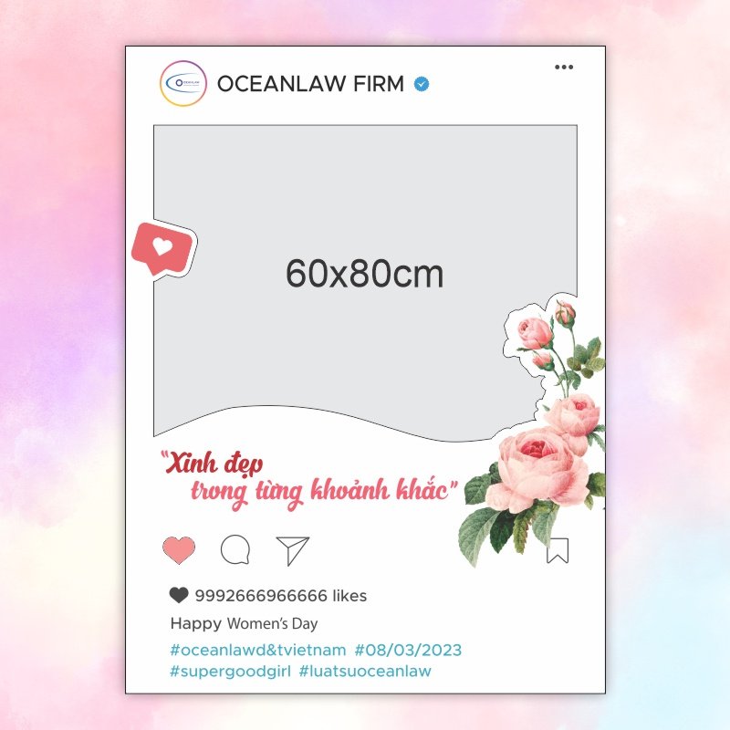 Khung check in ngày 8/3