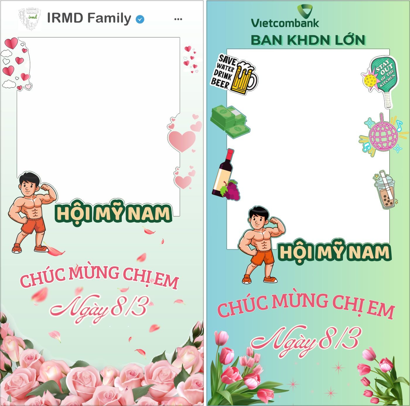 Khung check in ngày 8/3