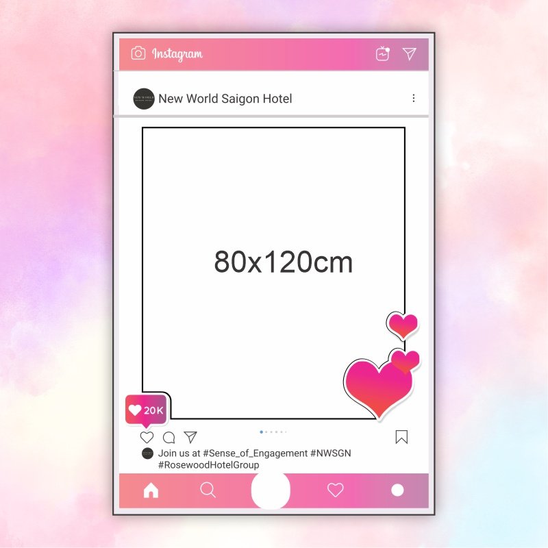 Khung check in instagram