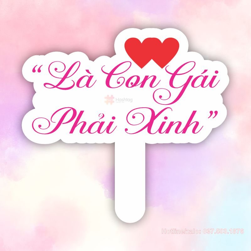 Hashtag là con gái phải xinh