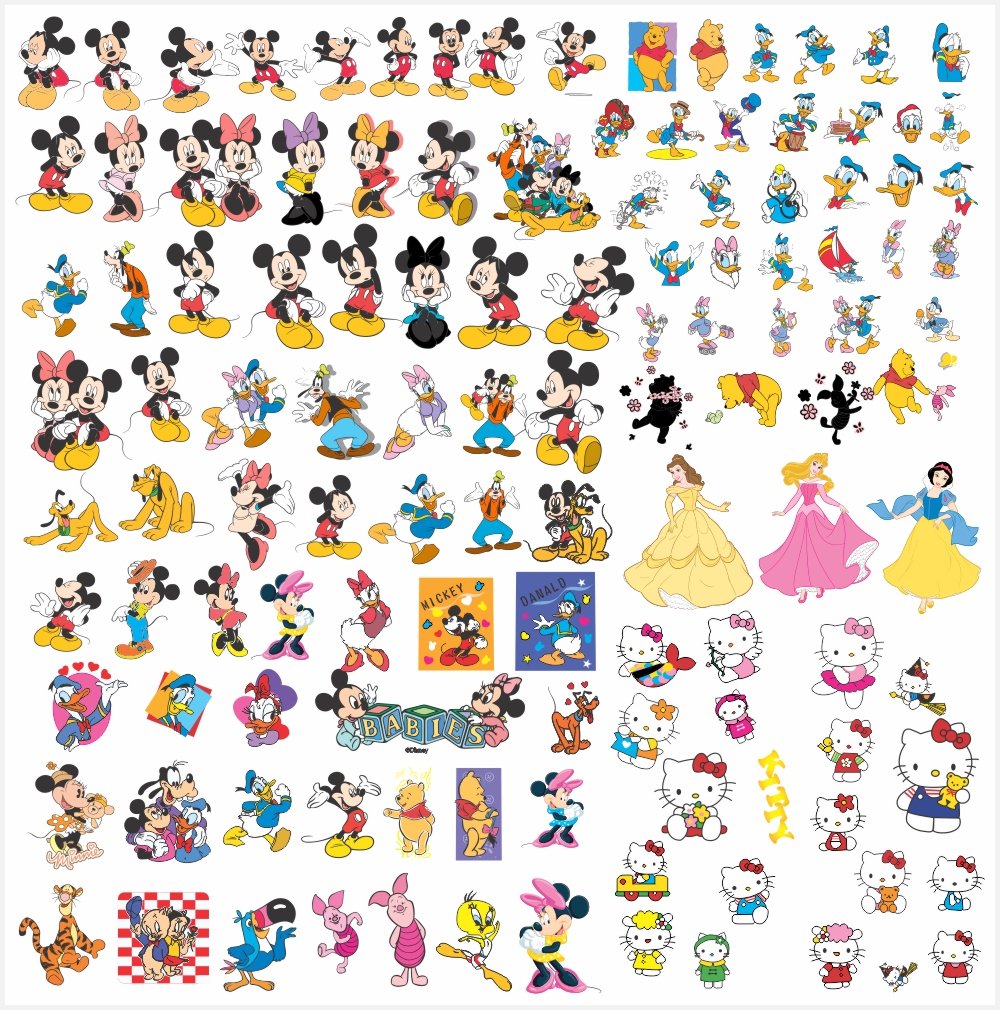 Các nhân vật hoạt hình trang trí sinh nhật