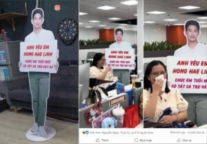 Poster hình người chúc mừng sinh nhật