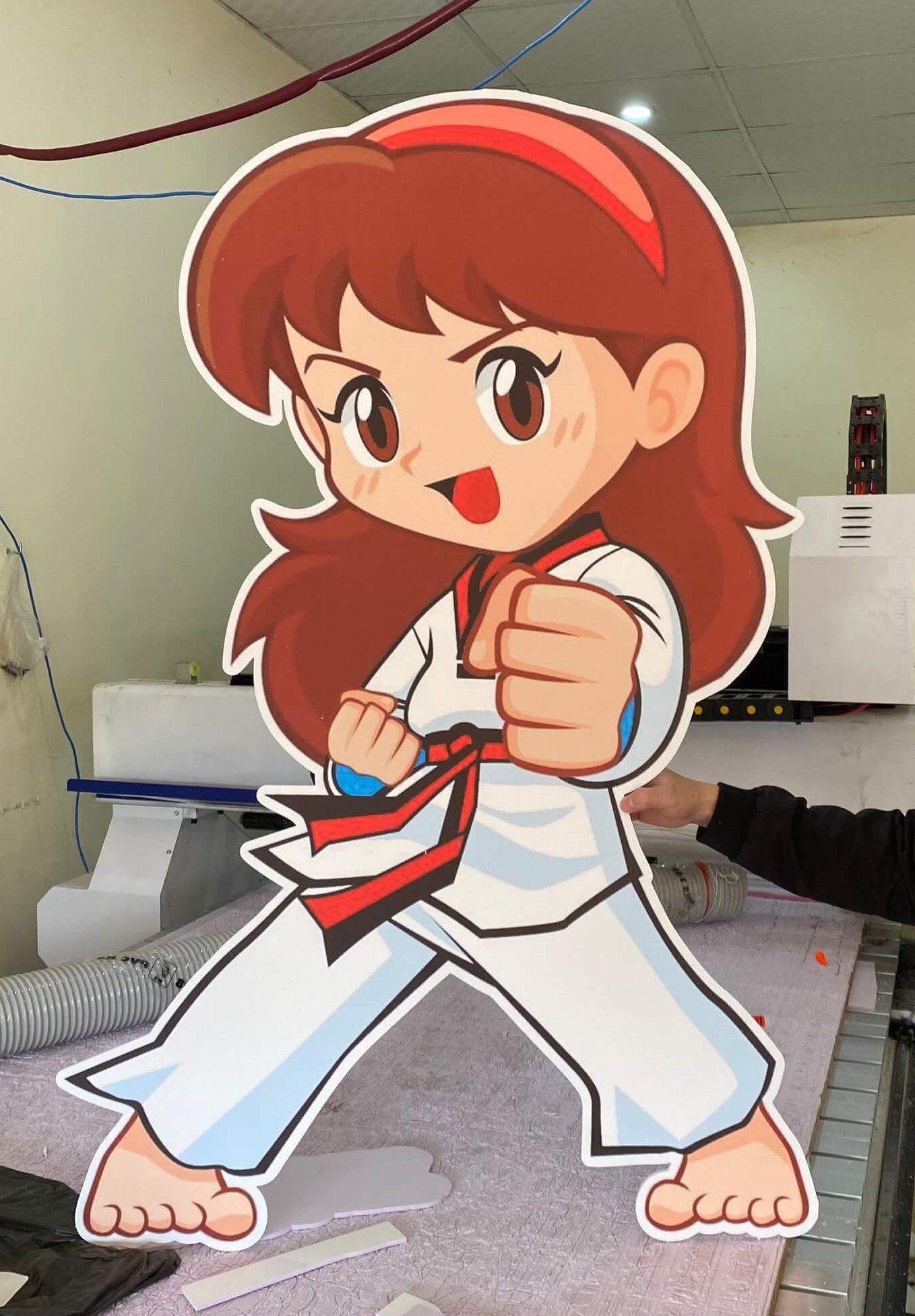 Standee hình người học võ thuật