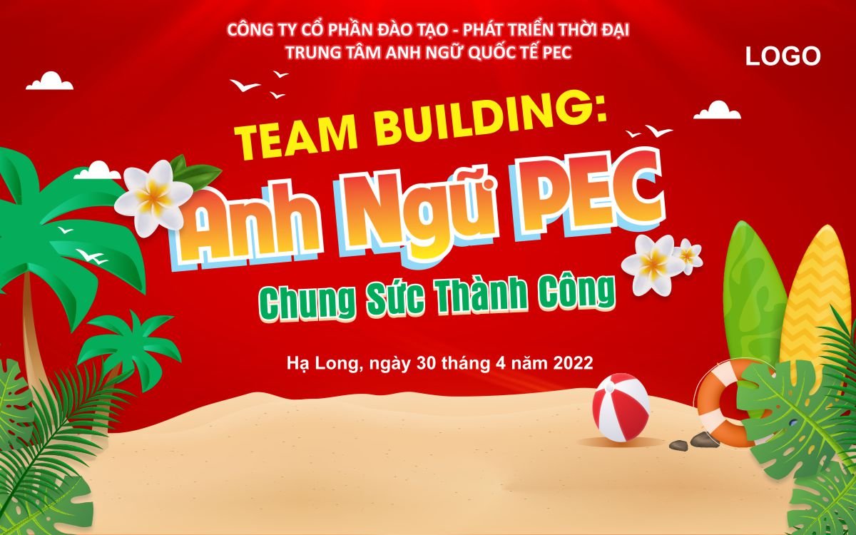 Backdrop team building trung tâm anh ngữ