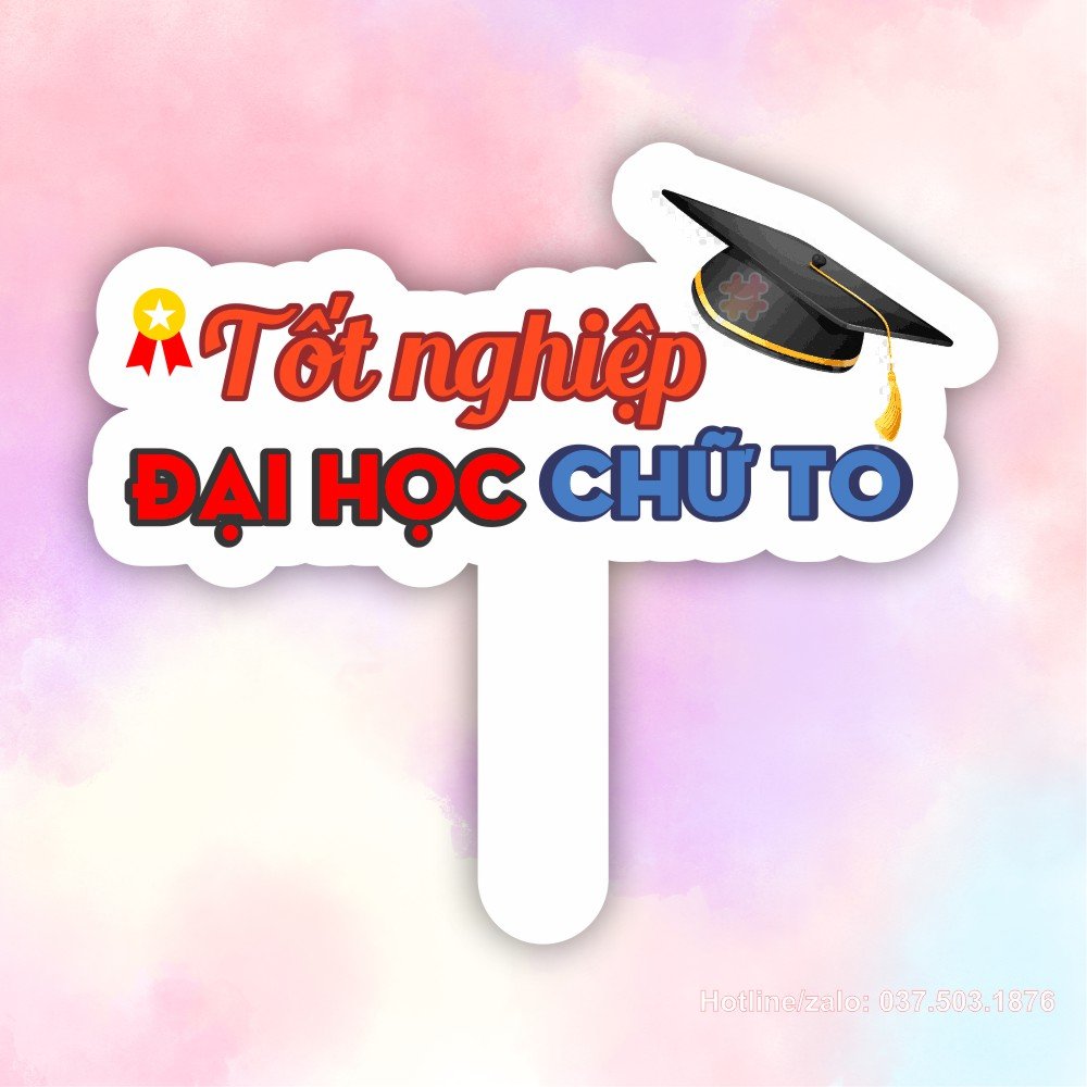 Hashag tốt nghiệp đại học chữ to