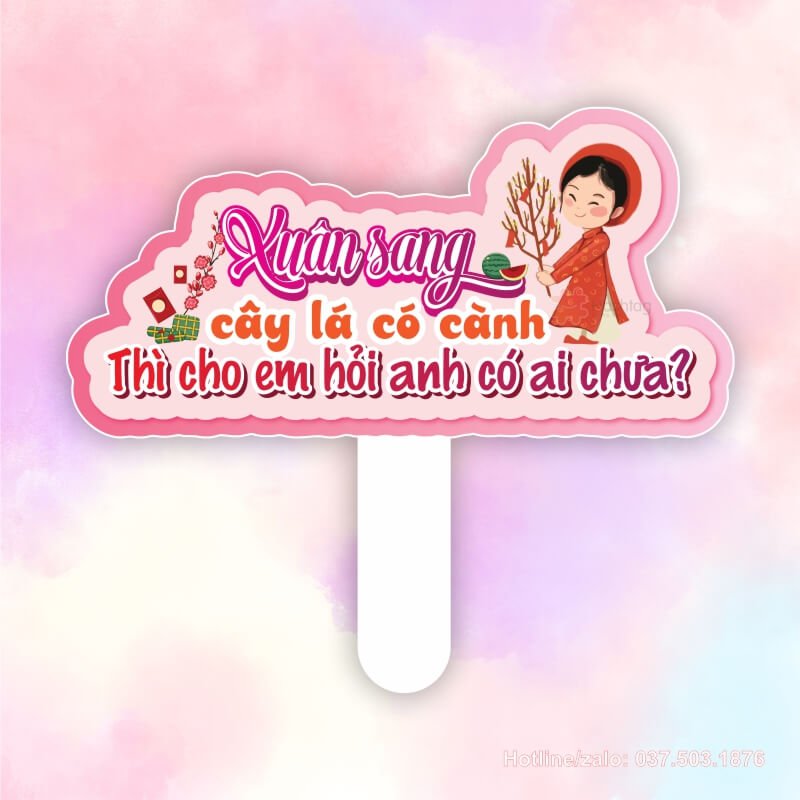 Hashtag xuân sang cây lá có cành, thì cho em hỏi anh có ai chưa